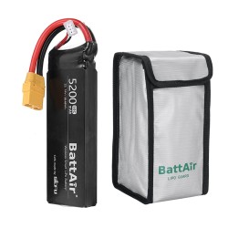 ISDT BattAir 7.4V 5200mAh 50C 2S toisen sukupolven älykäs lipoakku XT90 sovellusohjattu RC-autoille