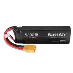 ISDT BattAir 7.4V 5200mAh 50C 2S toisen sukupolven älykäs lipoakku XT90 sovellusohjattu RC-autoille