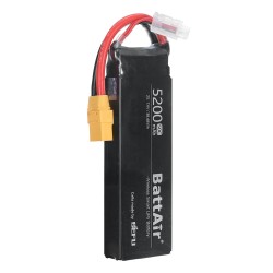 ISDT BattAir 7.4V 5200mAh 50C 2S toisen sukupolven älykäs lipoakku XT90 sovellusohjattu RC-autoille