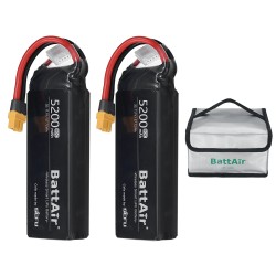 ISDT BattAir toisen sukupolven 11.1V 5200mAh 80C 3S älykäs lipoakku XT60 sovellusohjaus