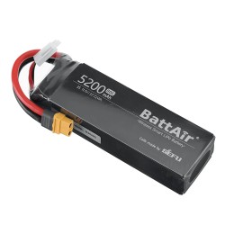 ISDT BattAir toisen sukupolven 11.1V 5200mAh 80C 3S älykäs lipoakku XT60 sovellusohjaus