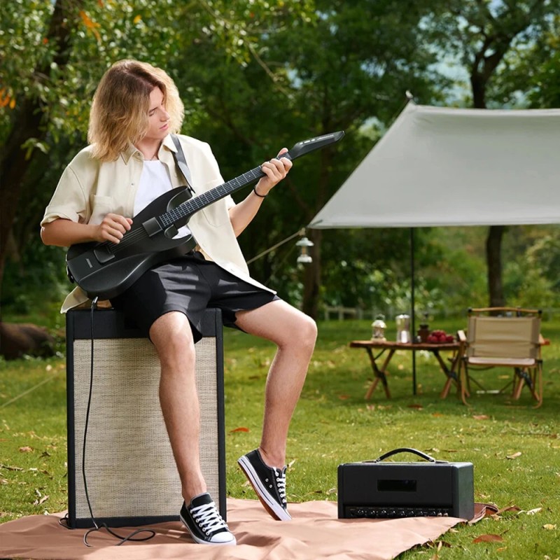 AeroBand älykäs kannettava harjoittelukitara 39-tuumainen irrotettava runko silikonikielillä MIDI-ohjain