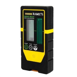 KAIWEETS LR100G laservastaanotin yhteensopiva KT360A/B 60 metrin kantama kaksipuolisilla LED-merkkivaloilla säädettävä piippari