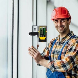 KAIWEETS LR100G laservastaanotin yhteensopiva KT360A/B 60 metrin kantama kaksipuolisilla LED-merkkivaloilla säädettävä piippari