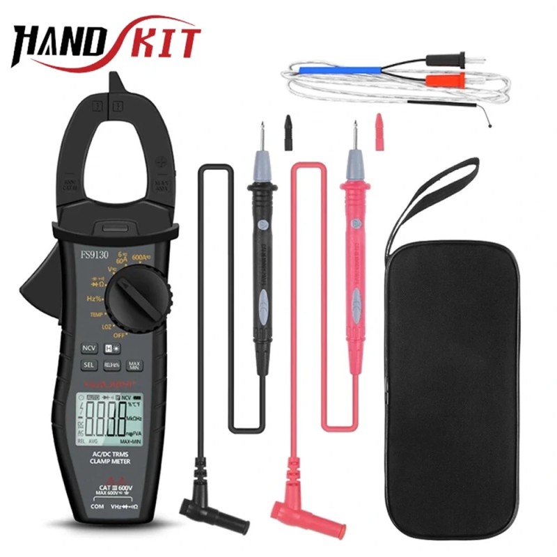 ES Stock vaihto ja tasavirtainen digitaalinen puristinmittari todellinen RMS korkea tarkkuus kapasitanssi NCV