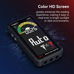 KAIWEETS KM602 älykäs digitaalinen yleismittari 6000 lukemaa minikokoinen kannettava ladattava vaihto ja tasavirta testityökalu