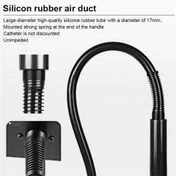 HANDSKIT 857DW digitaalinen kuumailmapuhallin ja juotosasema LED-näytöllä lämpötilansäädöllä kannettava