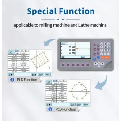 DITRON 3-akselinen 1,7 tuuman värillinen digitaalinäyttö piirustuksen esikatselu pikanäppäimet