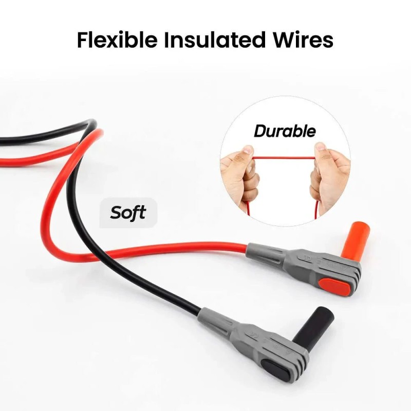 KAIWEETS KET12 laadukas mittausjohtosarja universaali yhteensopiva turvallinen palosuojattu kupariytimellä