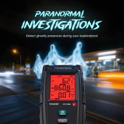 ERICKHILL RT-100S kolmitoiminen sähkömagneettikenttämittari värikoodattu näyttö hälytykset kannettava energiatehokas