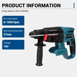 Driillpro akkukäyttöinen kaksitoiminen kulmahiomakone ja poravasara 125mm harjaton 18V sarja