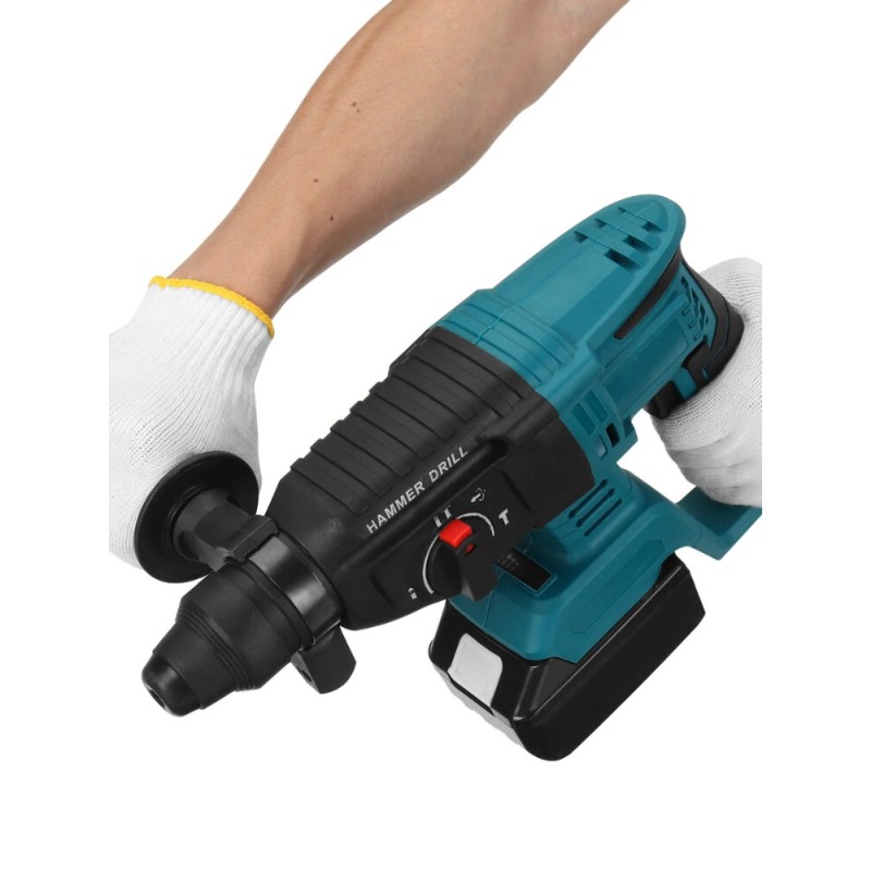 Driillpro akkukäyttöinen kaksitoiminen kulmahiomakone ja poravasara 125mm harjaton 18V sarja