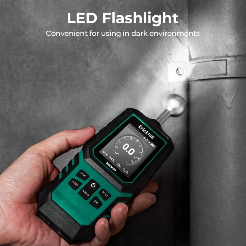 ERICKHILL EWM05 puun kosteusmittari tarkat mittaukset rakentamiseen ja puusepän töihin