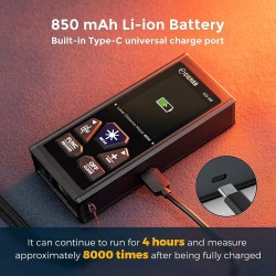 CIGMAN CD-60 120 metrin kaksoislaserinen etäisyysmittari ladattava tarkka monitoiminen