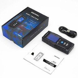 ERICKHILL digitaalinen EMF-mittari LCD-näyttö ääni- ja valohälytys tarkka magneetti- ja sähkökenttämittaus