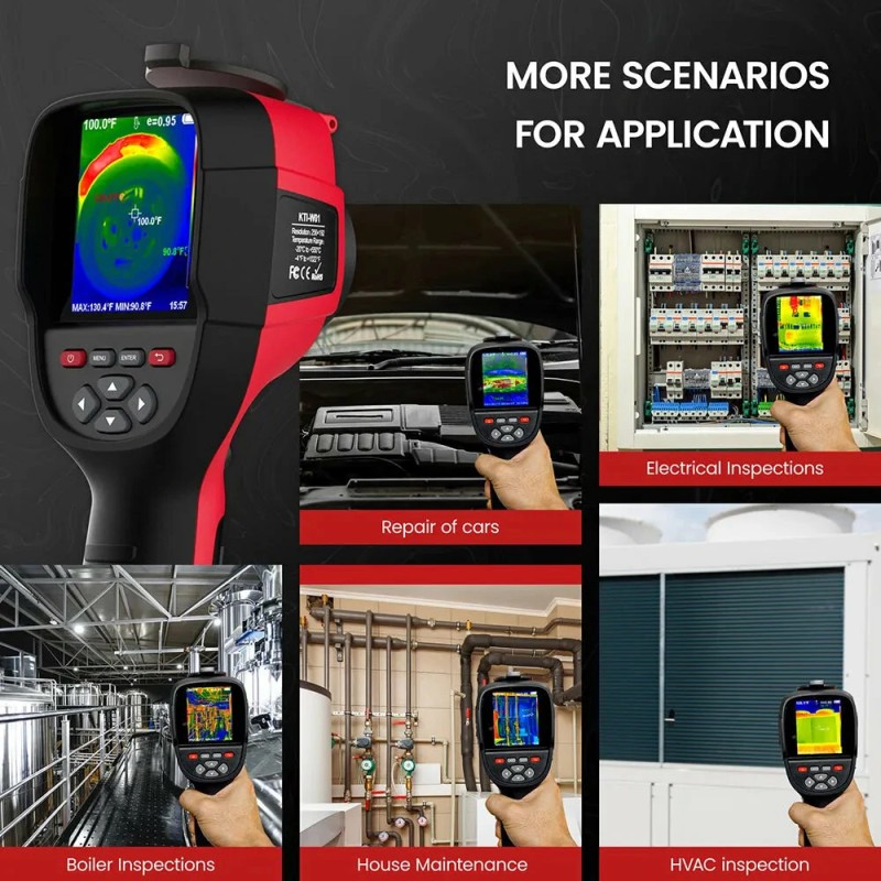 KAIWEETS KTI-W01 lämpökamera korkean resoluution infrapuna ja näkyvän valon fuusio