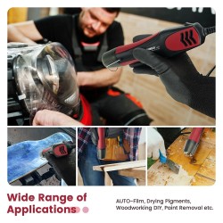 KAIWEETS KEH01 pieni kuumailmapistooli kaksoislämpötila ylikuumenemissuoja kätevään käsityöhön kutistemuovaukseen