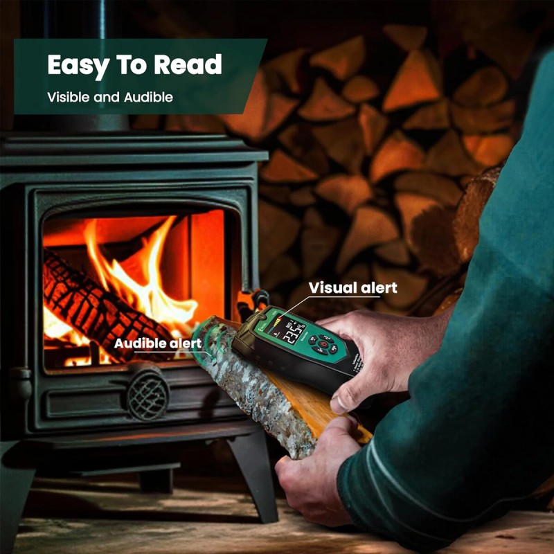 ERICKHILL EWM04 kosteusmittari ei-invasiivinen mittaus kosteushälytys neljä mittaustilaa laaja mittausalue korkea tarkkuus