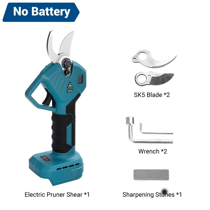 Sähköiset oksasakset harjattomalla moottorilla SK5-hiiliteräs 30 mm 18V-akku säädettävät vaihteet kevyt muotoilu