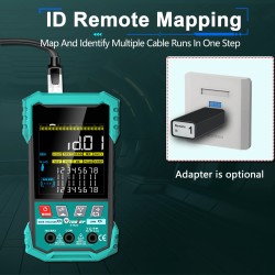 ET622 ET623 verkkokaapelitesteri ja yleismittari 6000-lukemainen värinäytöllä POE-testaus NCV-seuranta 400m-mittaus
