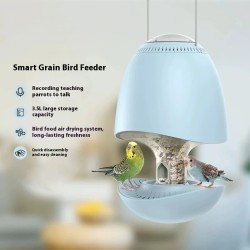 Älykäs 3,5 litran viljalintujen ruokinta-automaatti säänkestävä helppo puhdistaa moderni muotoilu äänitallennus