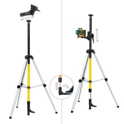 KAIWEETS KT-100P säädettävä teleskooppijalusta 3,7 m kannettava laserin kiinnityssarja alumiinirakenne