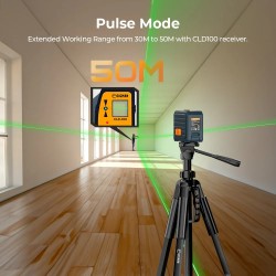 CIGMAN CM-G01 vihreä kaksilinjainen laser-taso itsevaaittuva IP54 vedenkestävä pitkä akunkesto