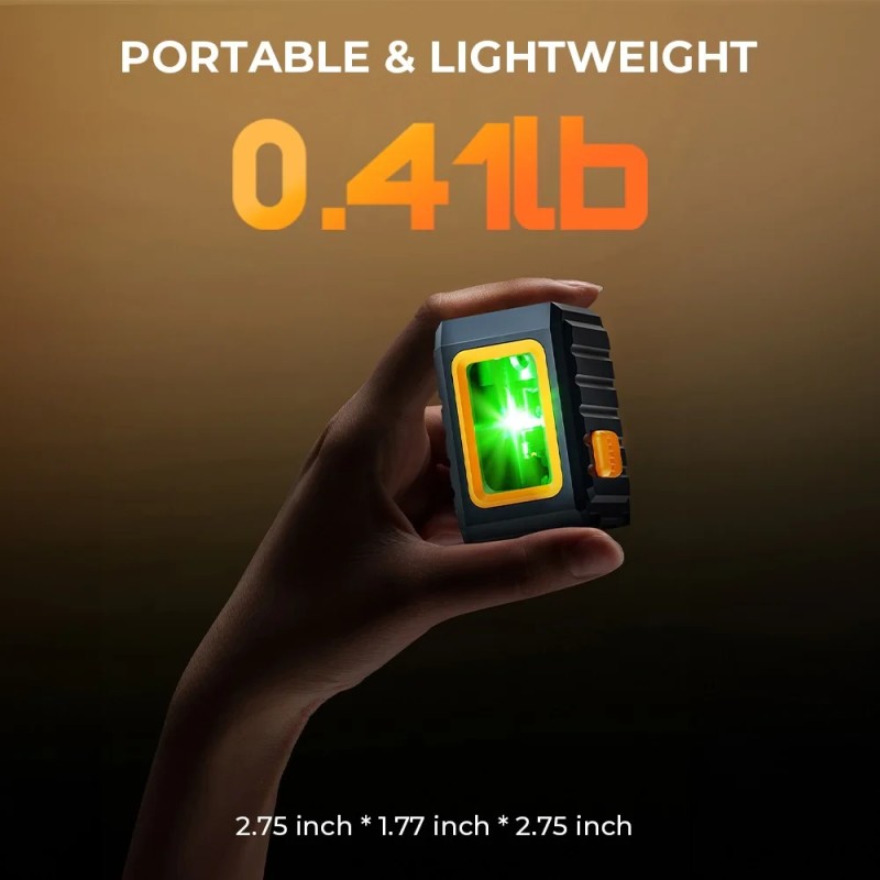 CIGMAN CM-G01 vihreä kaksilinjainen laser-taso itsevaaittuva IP54 vedenkestävä pitkä akunkesto