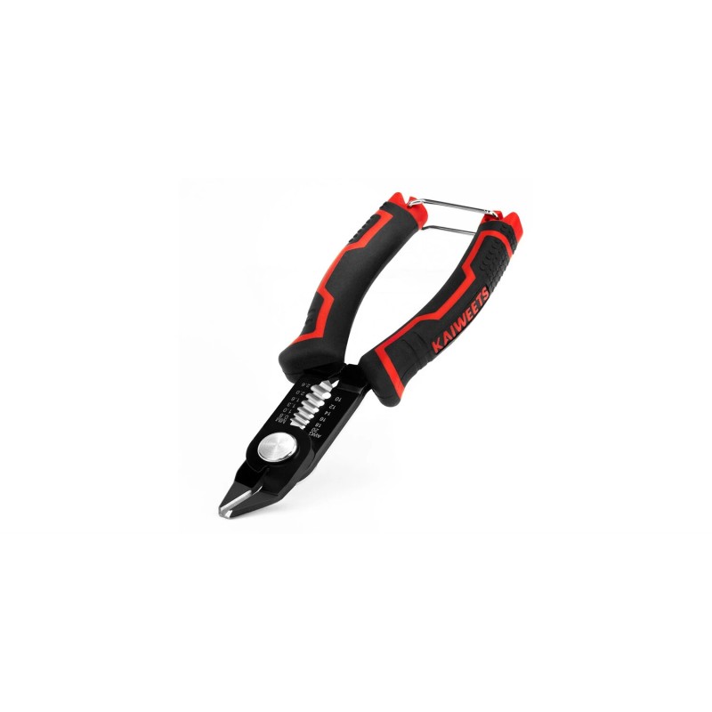 KAIWEETS KWS-112 monitoiminen johdonkuorija ja leikkuri 10–20 AWG 65Mn-teräs 30° kulmaleuat ergonominen kahva