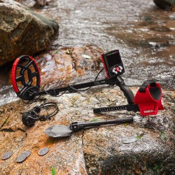 KAIWEETS Explorer X II parannettu LCD-metallinilmaisin, korkea herkkyys, 4 tunnistustilaa, IP68 vedenpitävä säädettävä varsi