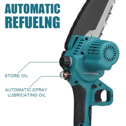 Bravobro akkukäyttöinen 8 tuuman ketjusaha Makitan 18 V akulle yhteensopiva