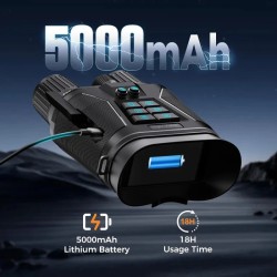 CIGMAN yönäkökiikarit 4k-videotallennus 40 megapikselin valokuvat 3 tuuman hd-näyttö 8-kertainen digitaalizoomi 5000 mAh:n akku