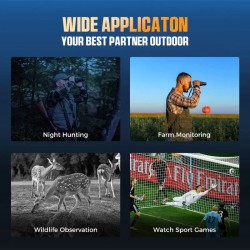 CIGMAN yönäkökiikarit 4k-videotallennus 40 megapikselin valokuvat 3 tuuman hd-näyttö 8-kertainen digitaalizoomi 5000 mAh:n akku