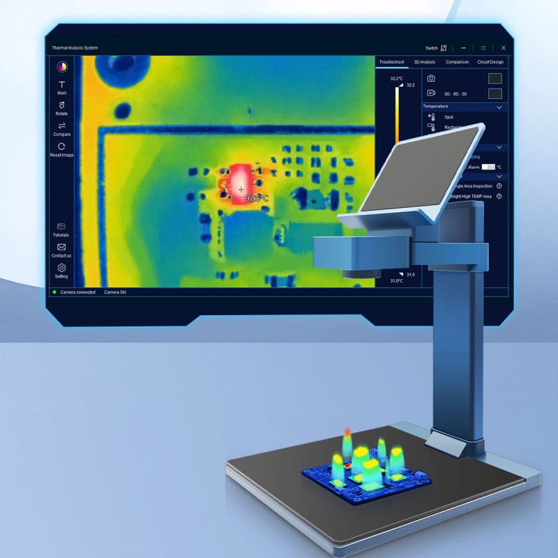 Kannettava AV TOOLTOP T210 lämpökamera 256x192-resoluutio 25Hz USB-C makroobjektiivilla