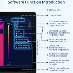 Kannettava AV TOOLTOP T210 lämpökamera 256x192-resoluutio 25Hz USB-C makroobjektiivilla