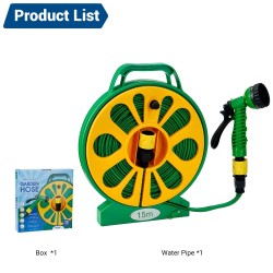 Drillpro 15-metrinen vesiletku 5-kuvioisella suuttimella 1/2-tuuman tai 3/4-tuuman hanoille