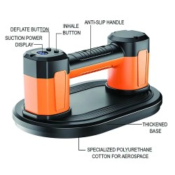 Sähköinen laattaimukuppi 100 kg nostokyky nopea imuteho 8 sekunnissa 1500 mAh