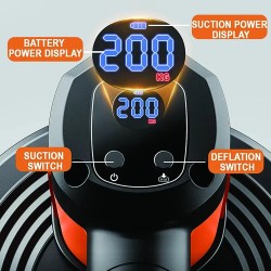 Sähköinen laattaimukuppi 100 kg nostokyky nopea imuteho 8 sekunnissa 1500 mAh