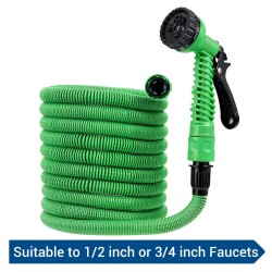 Drillpro LYF-1023 korkeapaineinen laajennettava vesiletku 6x9,5 mm lateksinen polyesteripäällyste pikaliittimillä