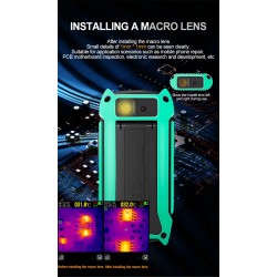 TOOLTOP ET14C+ 2,8 tuuman lämpökamera 25Hz ISR240x240 kodin lämpökuvaus jalustalla sähkövikojen tunnistus