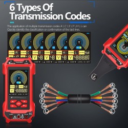 AV TOOLTOP ET836 ET838 verkkokaapelitesteri yleismittari 400V värinäyttö johtojen jäljitys ladattava akku