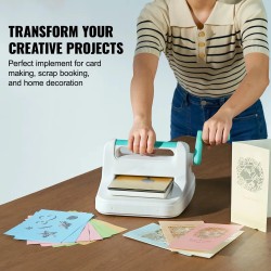 Manuaalinen 6/9-tuuman A5- ja A6-kokoinen stanssaus- ja kohokuviointikone tee-se-itse askartelutyökalut