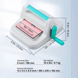 Manuaalinen 6/9-tuuman A5- ja A6-kokoinen stanssaus- ja kohokuviointikone tee-se-itse askartelutyökalut