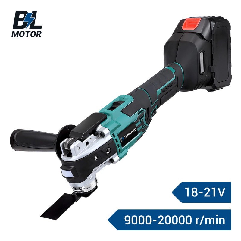 Drillpro harjaton sähköhiomakone kuusiportainen digitaalinen näyttö pikaistukka akku terät kotelo