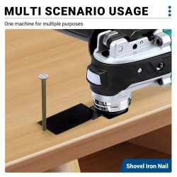 Drillpro harjaton sähköhiomakone kuusiportainen digitaalinen näyttö pikaistukka akku terät kotelo