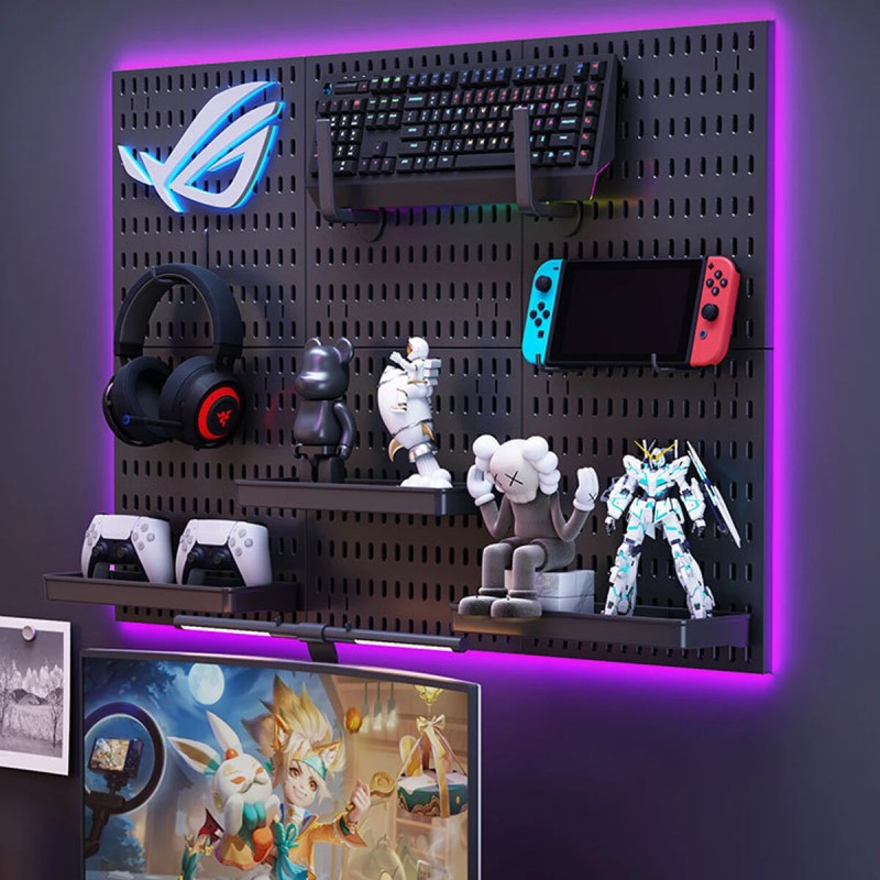 Monikäyttöinen reikätaulusetti 30×30 cm PP-muovia modulaarinen raskaan kuorman säilytys