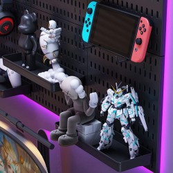 Monikäyttöinen reikätaulusetti 30×30 cm PP-muovia modulaarinen raskaan kuorman säilytys