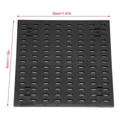 Monikäyttöinen reikätaulusetti 30×30 cm PP-muovia modulaarinen raskaan kuorman säilytys