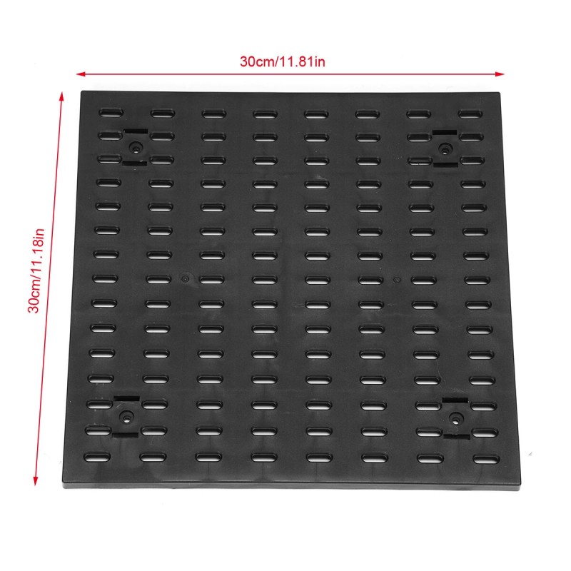 Monikäyttöinen reikätaulusetti 30×30 cm PP-muovia modulaarinen raskaan kuorman säilytys