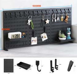 Kannettava reikälevy säilytysjärjestelmä 90x42cm kosteudenkestävä työkaluton modulaarinen